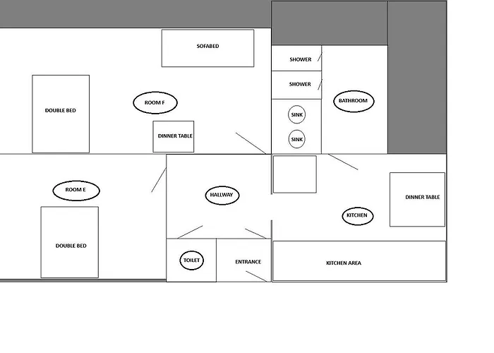 Апартаменти For Big Group - 6 Bedrooms & 2 Same House