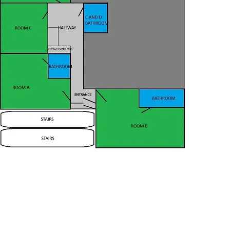 Appartement For Big Group - 6 Bedrooms & 2 Same House